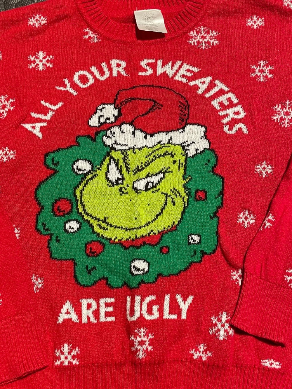 Dr. Seuss The Grinch Ugly Christmas Sweater Women’s XL